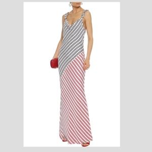 REBECCA VALLANCE Marrakech paneled striped sateen